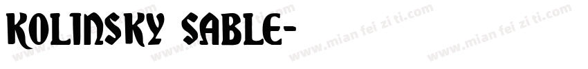 Kolinsky Sable字体转换